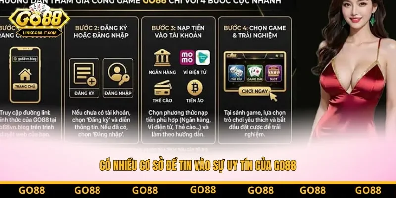 Có nhiều cơ sở để tin vào sự uy tín của Go88