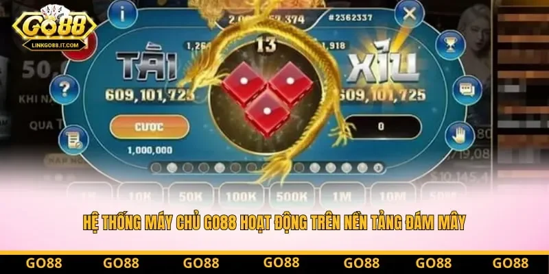 Hệ thống máy chủ Go88 hoạt động trên nền tảng đám mây, cam kết không bị đánh sập Hệ thống máy chủ Go88 hoạt động trên nền tảng đám mây, cam kết không bị đánh sập
