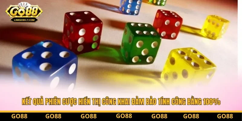 Kết quả phiên cược hiển thị công khai đảm bảo tính công bằng 100% Kết quả phiên cược hiển thị công khai đảm bảo tính công bằng 100%