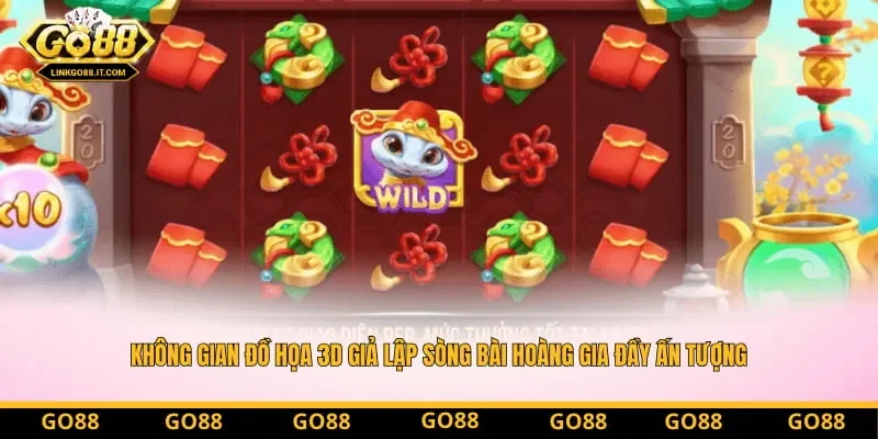 Không gian đồ họa 3D giả lập sòng bài hoàng gia đầy ấn tượng