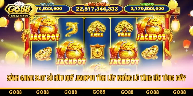 Sảnh game slot sở hữu quỹ Jackpot tích lũy khổng lồ tăng lên từng giây. Sảnh game slot sở hữu quỹ Jackpot tích lũy khổng lồ tăng lên từng giây.